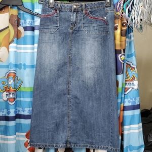 Cato Girls Long Denim Skirt Size 10